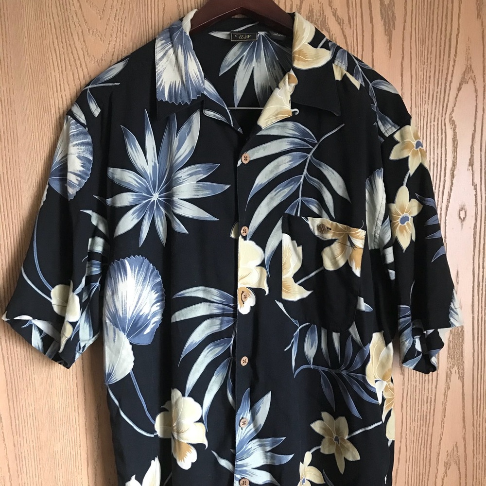 WTF 100% Silk Men’s Hawaiian Shirt